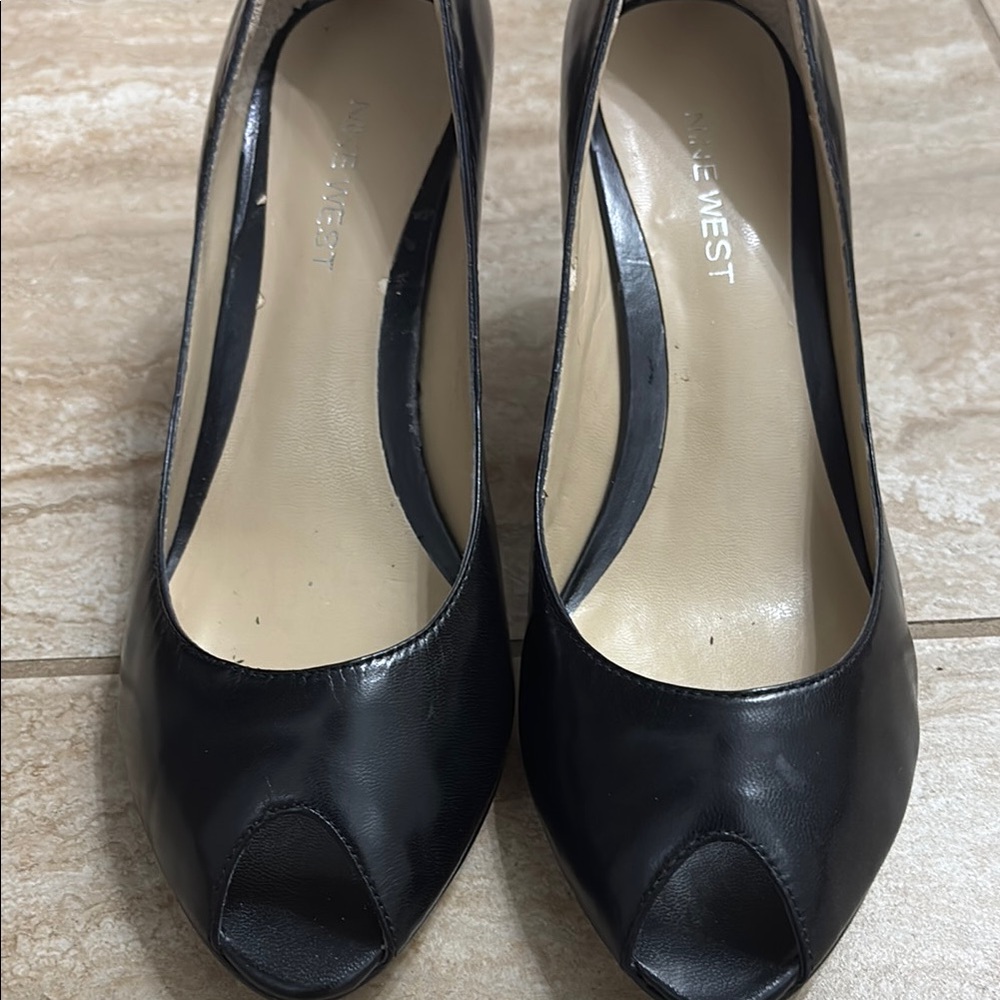 Nine West Black Patent Leather Heels - Picture 3 of 8